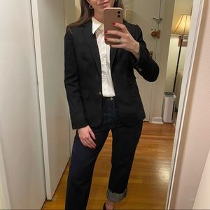 J.Crew Black Wool Schoolboy Blazer